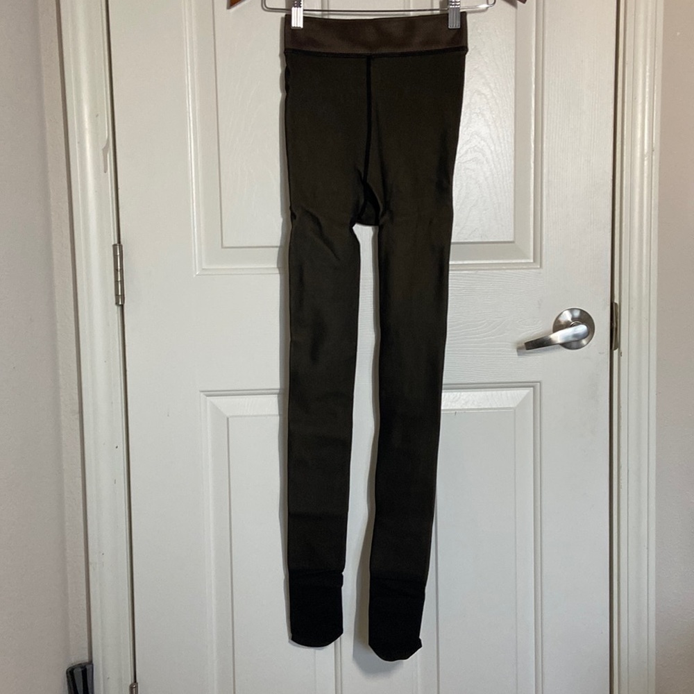 Black fleece lined tights